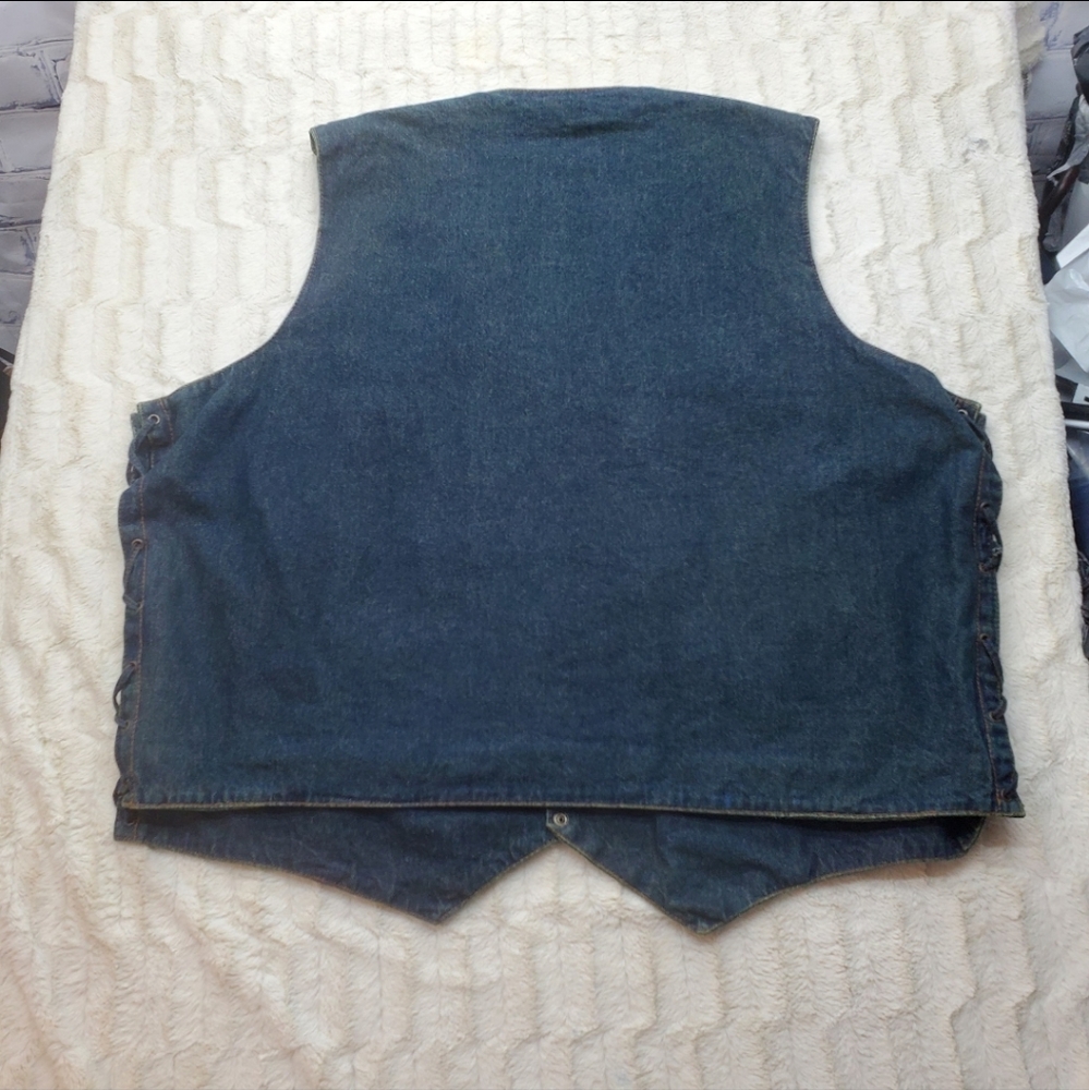 Milwaukee Performance Apparel Men's Denim Jacket Vest Motorcycle Big Tall Sz 7XL - Picture 5 of 7